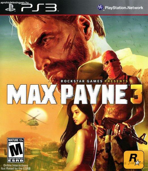Max Payne 3 Ps3 játék (használt)
