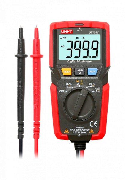 Uni-T UT125C digitális multiméter, Piros/Fekete