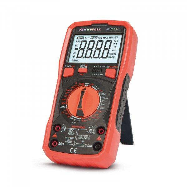 Maxwell 25304 professzionális multiméter,indukció, kapacitás, tranzisztor,
dióda, hőmérő, tru RMS