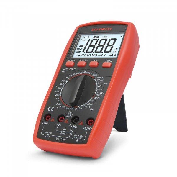 Maxwell 25306 digitális multiméter,Professzionális mérőműszer,
hőmérséklet, frekvencia és induktivitás mérő funkcióval