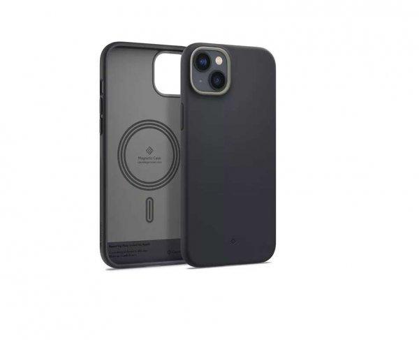 Caseology Nano Pop Apple iPhone 14 Plus MagSafe Szilikon Tok - Fekete