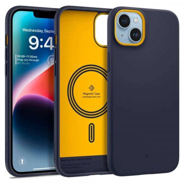 Caseology Nano Pop Apple iPhone 14 Plus MagSafe Szilikon Tok - Áfonyakék