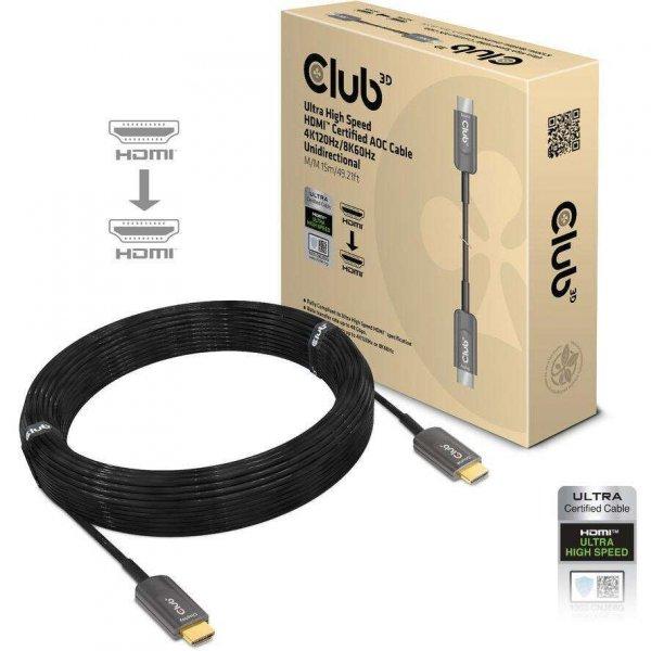 CLUB3D CAC-1377 HDMI kábel 15 M HDMI A-típus (Standard) Fekete (CAC-1377)