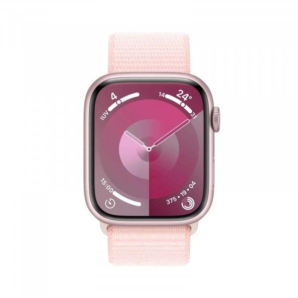 Apple Watch Series 9 GPS (45mm) Okosóra - Rózsaszín Aluminium Tok Rózsaszín
Sololoop Sport Pánttal