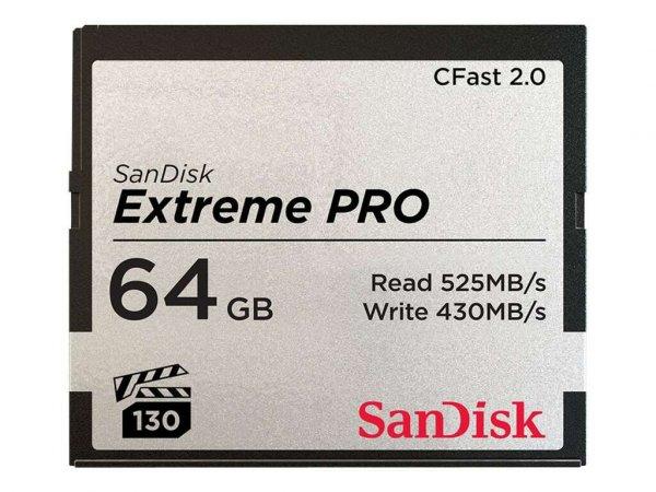 Sandisk Extreme Pro 64GB CFast 2.0 Class 10 UHS-I memóriakártya