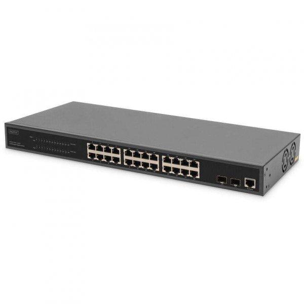 DIGITUS Switch 24 Port L2 Managed Gigabit Ethernet PoE (DN-95359)