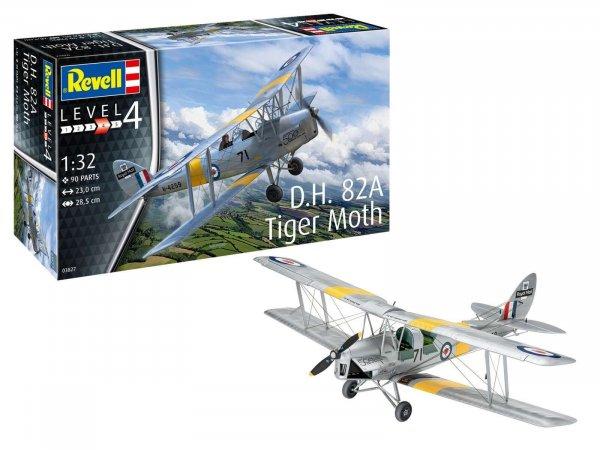 Revell D.H. 82A Tiger Moth repülőgép műanyag modell (1:32)