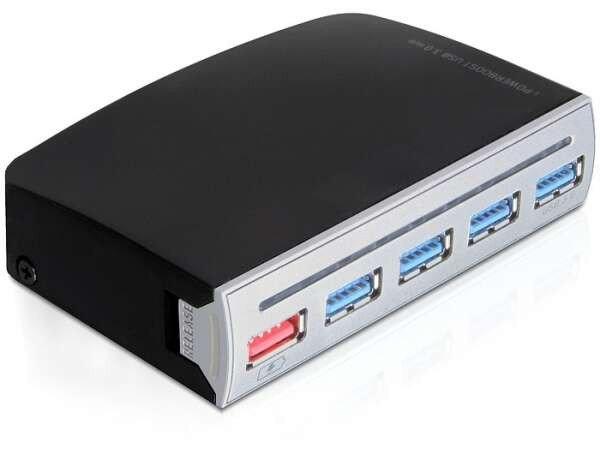 Delock 4 portos USB 3.0 Hub, 1 portos USB táp belső / külső