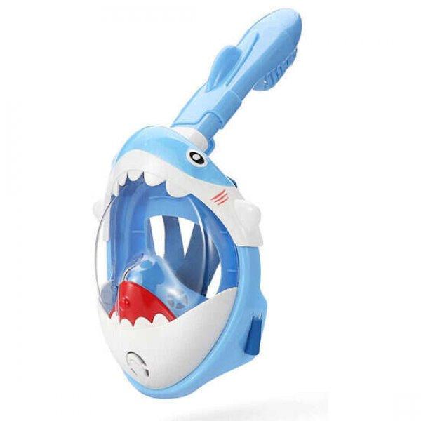 Strend Pro Shark Blue XS Teljes Arcú Sznorkelező Maszk Gyerekeknek