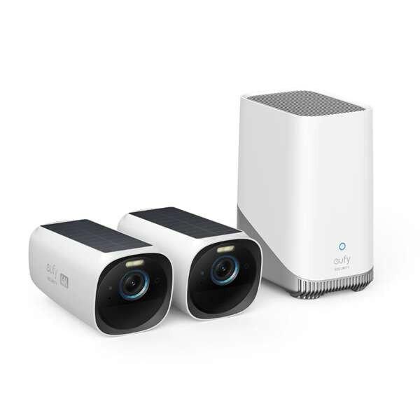 Anker eufycam3 s330 biztonsági kamera rendszer (2+1), 4k, napelemes,
arcfelismerés, wifi-s, kültéri - t88713w1 T88713W1