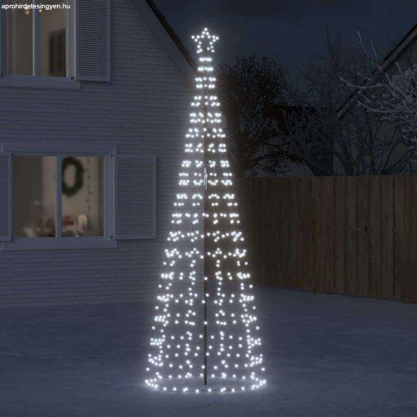 vidaXL hideg fehér karácsonyfa fénykúp tüskékkel 570 LED 300 cm