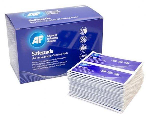 Tisztítókendő, izopropil alkohollal, nagy méretű, 100 db, AF
"Safepads"