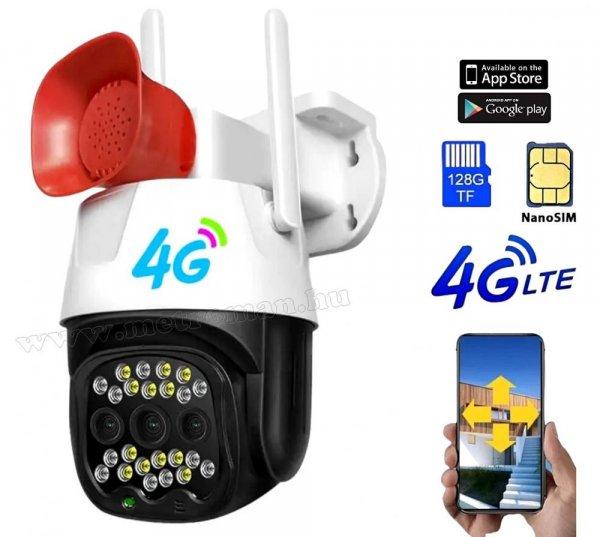4G IP kamera, mobilnetes SIM kártyás kültéri biztonsági kamera
MC007-3MP-4G-PTZ V380PRO