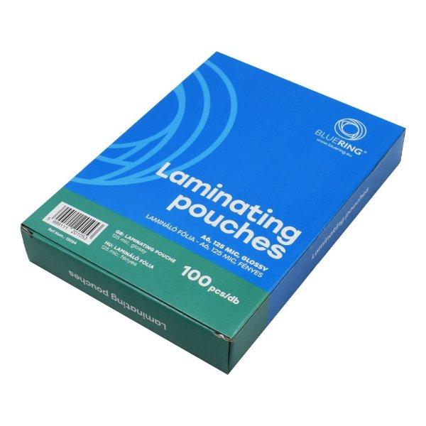 Lamináló fólia A6, 125 micron 100 db/doboz, Bluering®