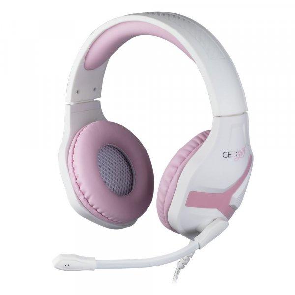 KONIX Mythics Geek Girl Crystal Gaming Headset White/Pink