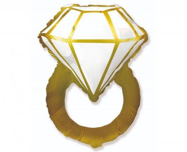 Gold Ring, Gyűrű fólia lufi 64 cm (WP)