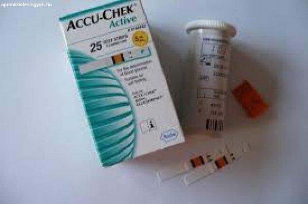 Accu-Chek vércukor tesztcsík 25 db