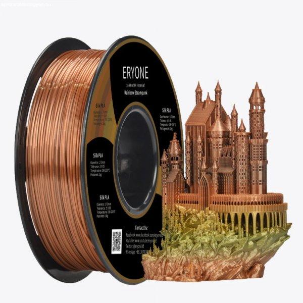 Eryone Rainbow Steampunk PLA szivárvány színű 3D nyomtató Filament 1.75mm,
1kg/tekercs