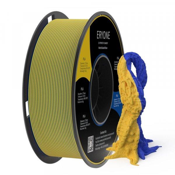 Eryone Matte PLA Dual-Color matt kék és sárga (blue & yellow) 3D nyomtató
filament 1.75mm, 1kg/tekercs