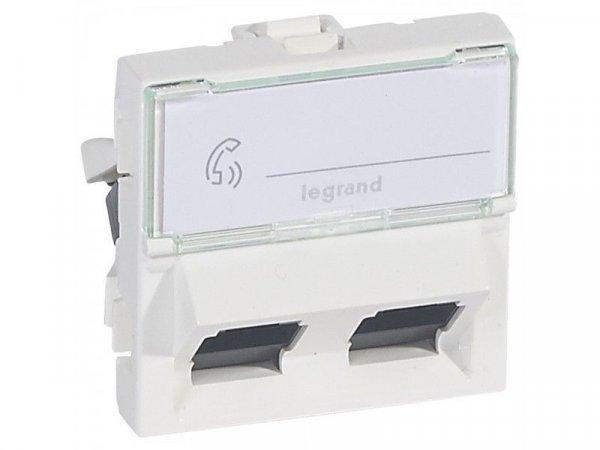 Legrand Program Mosaic 2 x RJ45 Cat.6 FTP 076506