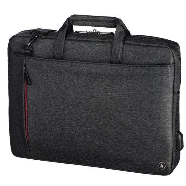 Hama Notebook táska - 216575 Manchester (Max.: 13,3", USB port,
vállpánt, fekete)