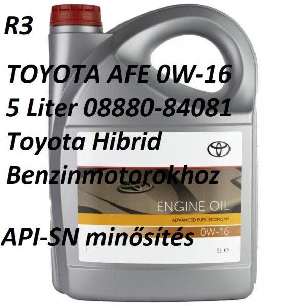 TOYOTA AFE 0W-16 5 Liter 08880-84081 Toyota Hibrid Benzinmotorokhoz