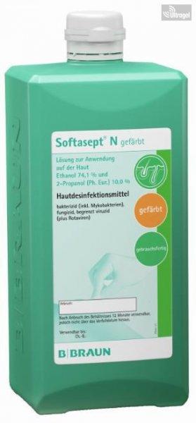 Softasept® N színezett bőrferőtlenítőszer - 1000ml