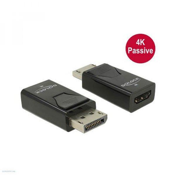 Adapter Delock Displayport 1.2-dugós csatlakozó > HDMI-csatlakozóhüvely
4K passzív fekete