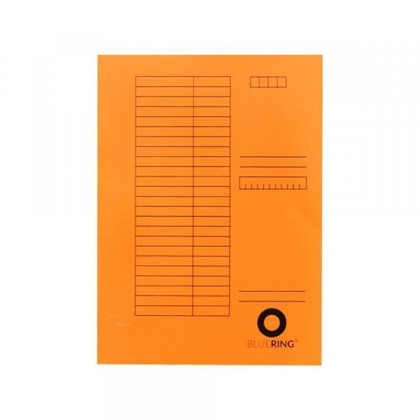 Iratgyűjtő, táblázatos pólyás dosszié A4, 230g. karton Bluering®
narancssárga