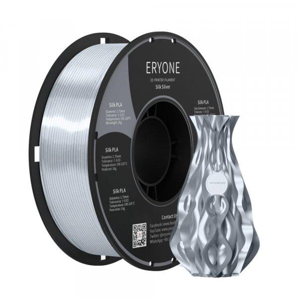 Eryone Silk PLA selyemfényű ezüst (silk silver) 3D nyomtató Filament 1.75mm,
1kg/tekercs