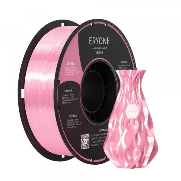 Eryone Silk PLA selyemfényű pink (silk pink) 3D nyomtató Filament 1.75mm,
1kg/tekercs