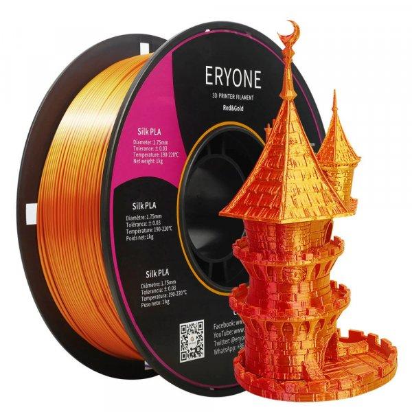 Eryone Silk PLA Dual Color selyemfényű piros és arany (red & gold) 3D
nyomtató Filament 1.75mm, 1kg/tekercs