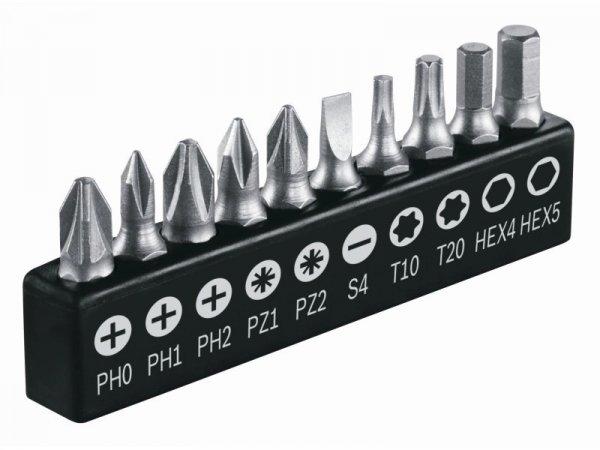 Bit készlet 10 db-os BOSCH IXO (PH0,PH1,PH2,PZ1,PZ2,T10,T20,HEX 4,HEX5,S4)