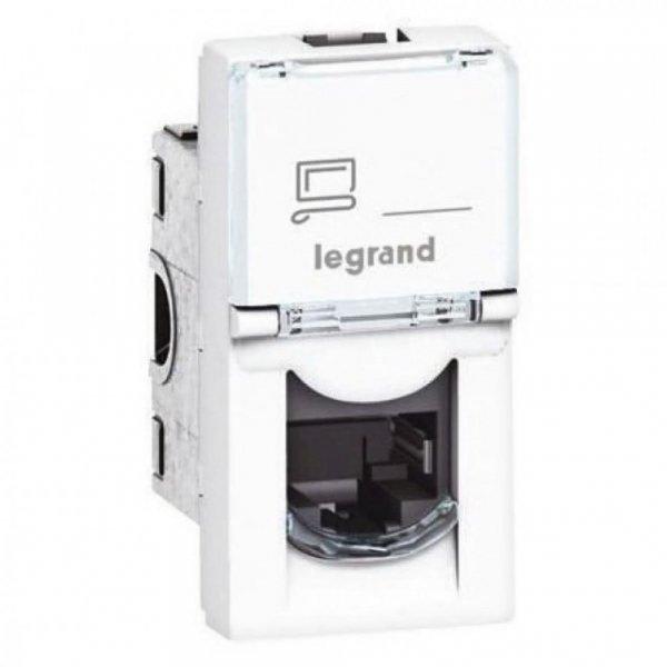 Legrand Program Mosaic LCS2 RJ45 aljzat Cat 5e UTP 1 modul White