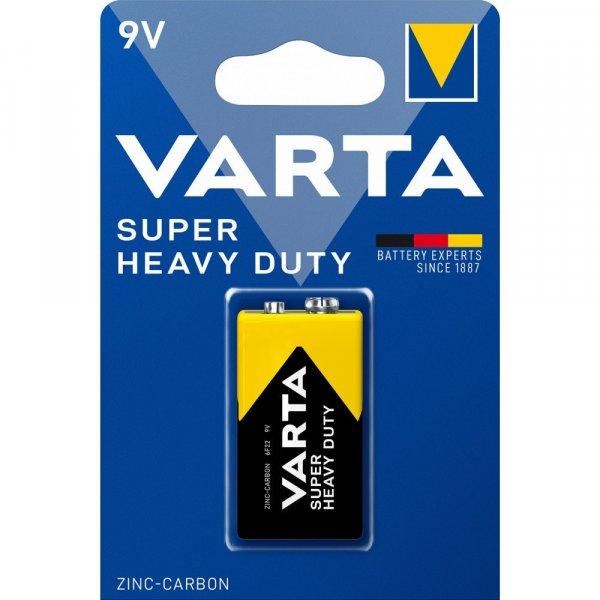 Elem 9V-os 6LR61 Super Heavy Duty féltartós 1 db/csomag, Varta