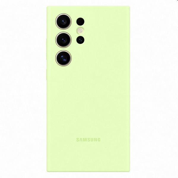 Silicone Cover tok Samsung Galaxy S24 Ultra számára, light zöld -
EF-PS928TGEGWW