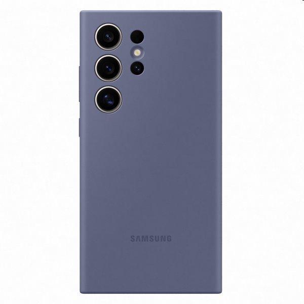 Silicone Cover tok Samsung Galaxy S24 Ultra számára, violet - EF-PS928TVEGWW