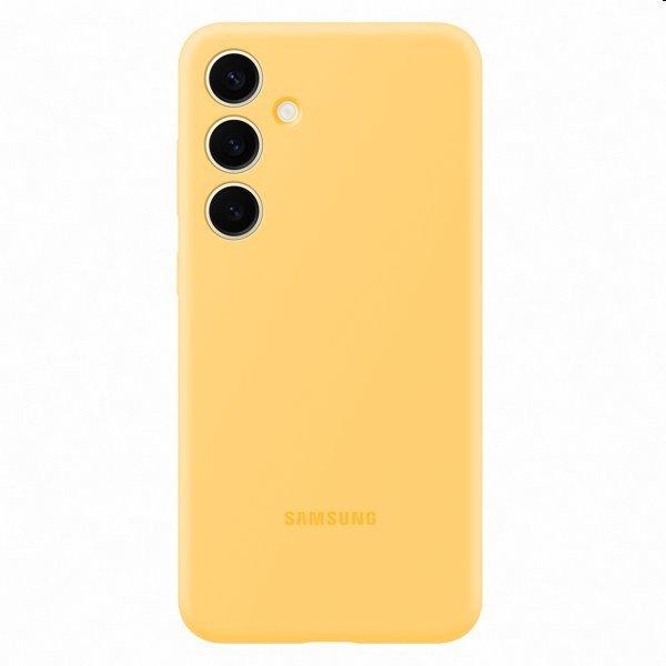 Silicone Cover tok Samsung Galaxy S24 Plus számára, sárga - EF-PS926TYEGWW