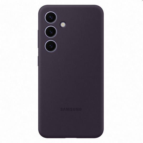 Silicone Cover tok Samsung Galaxy S24 számára, dark violet - EF-PS921TEEGWW
