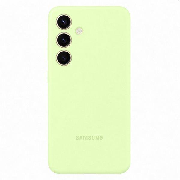 Silicone Cover tok Samsung Galaxy S24 számára, light zöld - EF-PS921TGEGWW