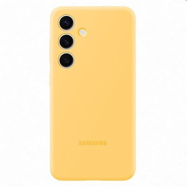 Silicone Cover tok Samsung Galaxy S24 számára, sárga - EF-PS921TYEGWW