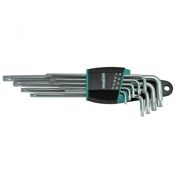 Készlet kulcsokkal whirlpower® 158-1109, 9 részes, Torx, ExtraLong
