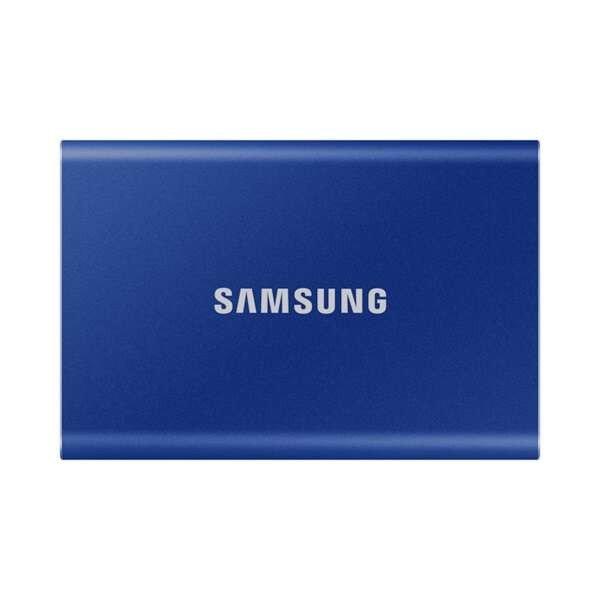 Samsung Külső SSD 500GB - MU-PC500H/WW (T7 external, kék, USB 3.2, 500GB)