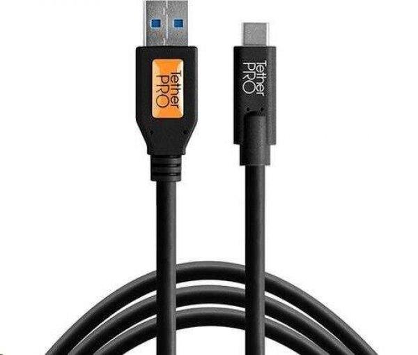 Tether Tools TetherPro USB 3.0 -> USB-C 4.6m kábel fekete (CUC3215-BLK)
