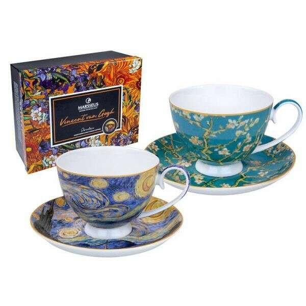 Van Gogh Mandulavirágzás és Csillagos éj porcelán csésze aljjal 250 ml - 2
személyes - Marsseus