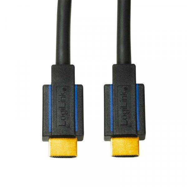 Logilink CHB007 HDMI 2.0 (4K Ultra HD) High Speed Ethernet (18 Gbps) 7,5m fekete
aranyozott kábel