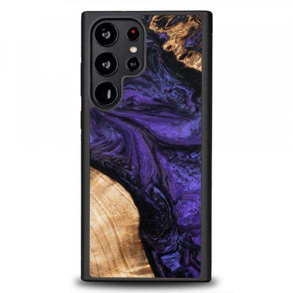 Fa és műgyanta tok Samsung Galaxy S23 Ultra Bewood Unique Violet - Lila és
fekete