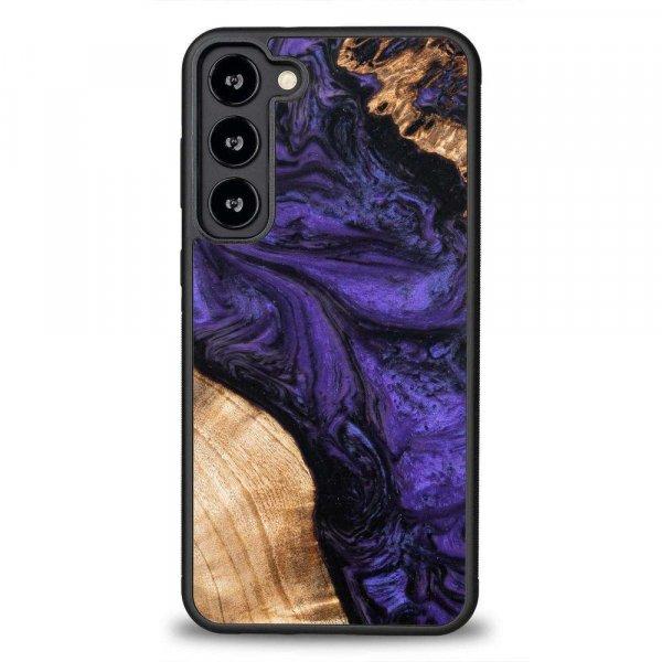 Fa és műgyanta tok Samsung Galaxy S23 Plus Bewood Unique Violet - Lila és
fekete