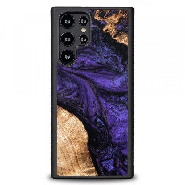 Fa és műgyanta tok Samsung Galaxy S22 Ultra Bewood Unique Violet - Lila és
fekete