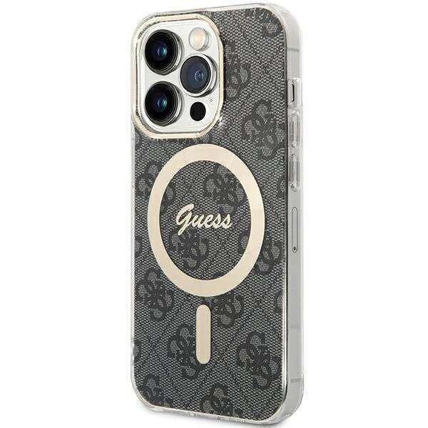 Guess IML 4G MagSafe tok iPhone 15 Pro - fekete